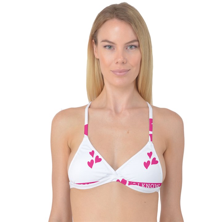 Jesus Loves Me [converted] Reversible Tri Bikini Top