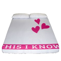 Jesus Loves Me [converted] Fitted Sheet (queen Size) by clothcarts