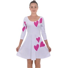 Jesus Loves Me [converted] Quarter Sleeve Skater Dress