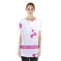 Jesus Loves Me [converted] Skirt Hem Sports Top