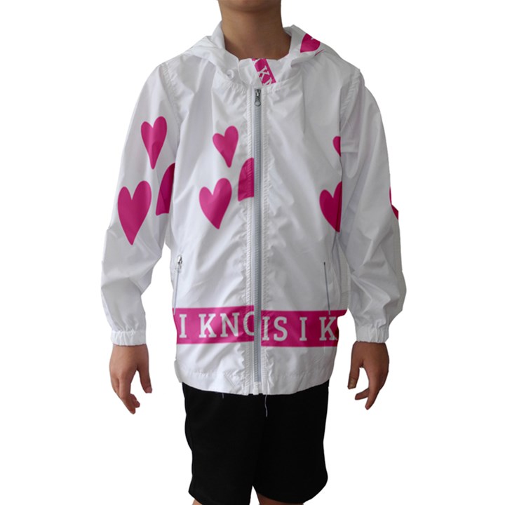 Jesus Loves Me [converted] Hooded Wind Breaker (Kids)