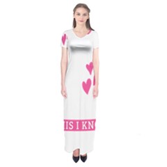 Jesus Loves Me [converted] Short Sleeve Maxi Dress