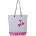 Jesus Loves Me [converted] Full Print Rope Handle Bag (Small) View1