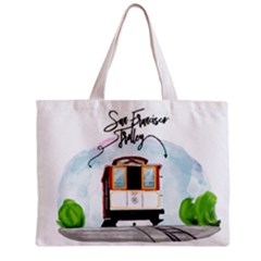 San Francisco Trolley California Bear Zipper Mini Tote Bag by Bigfootshirtshop