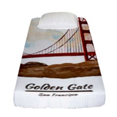 San Francisco Golden Gate Bridge Fitted Sheet (single Size) by Bigfootshirtshop