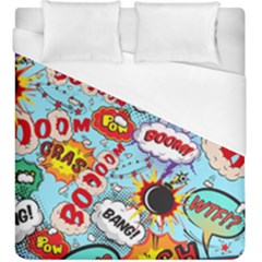 Comic Pattern Duvet Cover (king Size)