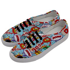 Comic Pattern Men s Classic Low Top Sneakers