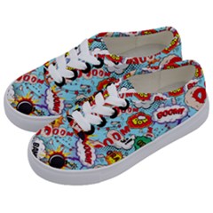 Comic Pattern Kids  Classic Low Top Sneakers by Bigfootshirtshop