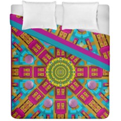 Sunny And Bohemian Sun Shines In Colors Duvet Cover Double Side (california King Size) by pepitasart