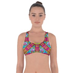 Sunny And Bohemian Sun Shines In Colors Got No Strings Sports Bra by pepitasart