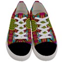 Sunny And Bohemian Sun Shines In Colors Women s Low Top Canvas Sneakers View1