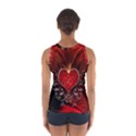 Wonderful Heart With Wings, Decorative Floral Elements Sport Tank Top  View2