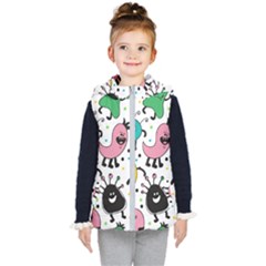 Cute And Fun Monsters Pattern Kid s Puffer Vest by Bigfootshirtshop