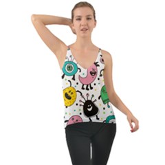 Cute And Fun Monsters Pattern Cami