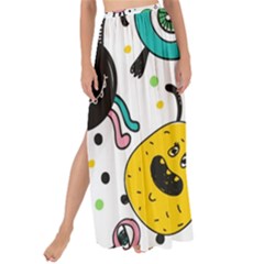 Cute And Fun Monsters Pattern Maxi Chiffon Tie-up Sarong