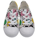 Cute And Fun Monsters Pattern Kids  Low Top Canvas Sneakers View1