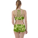 Pale Green Butterflies Pattern Women s Sports Set View2