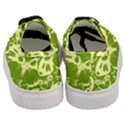 Pale Green Butterflies Pattern Women s Classic Low Top Sneakers View4