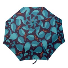 Blue Whale Pattern Folding Umbrellas by Bigfootshirtshop