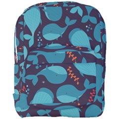 Blue Whale Pattern Full Print Backpack