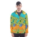 Colorful Dragons Pattern Hooded Wind Breaker (Men) View1