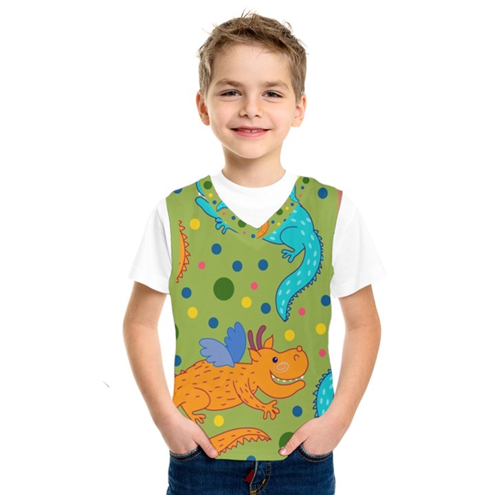 Colorful Dragons Pattern Kids  SportsWear