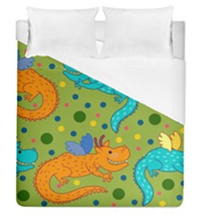 Colorful Dragons Pattern Duvet Cover (Queen Size)