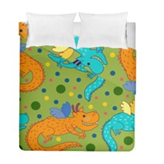 Colorful Dragons Pattern Duvet Cover Double Side (Full/ Double Size)