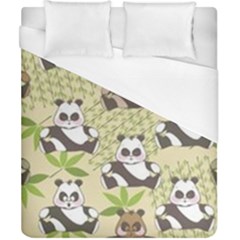 Fun Panda Pattern Duvet Cover (california King Size) by Bigfootshirtshop