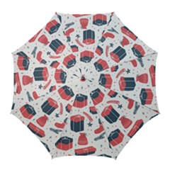 Christmas Gift Sketch Golf Umbrellas by patternstudio