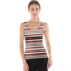 Christmas Stripes Pattern Tank Top by patternstudio