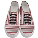 Christmas Stripes Pattern Women s Classic Low Top Sneakers View1