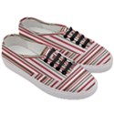 Christmas Stripes Pattern Women s Classic Low Top Sneakers View3