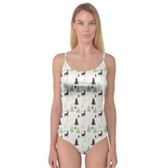 Reindeer Tree Forest Camisole Leotard  by patternstudio