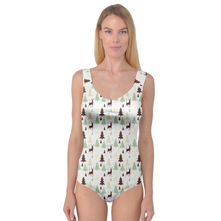 Reindeer Tree Forest Princess Tank Leotard 