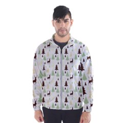 Reindeer Tree Forest Wind Breaker (men) by patternstudio