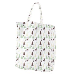 Reindeer Tree Forest Giant Grocery Zipper Tote by patternstudio