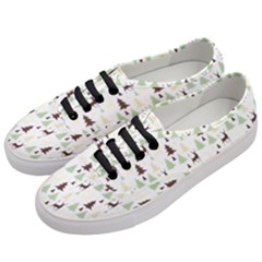 Reindeer Tree Forest Women s Classic Low Top Sneakers by patternstudio