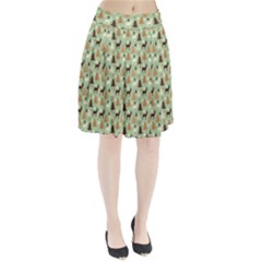 Reindeer Tree Forest Art Pleated Skirt by patternstudio