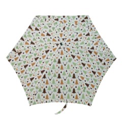 Reindeer Christmas Tree Jungle Art Mini Folding Umbrellas by patternstudio