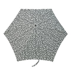 Wavy Intricate Seamless Pattern Design Mini Folding Umbrellas by dflcprints