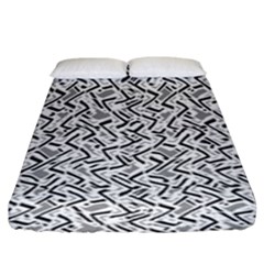 Wavy Intricate Seamless Pattern Design Fitted Sheet (king Size) by dflcprints