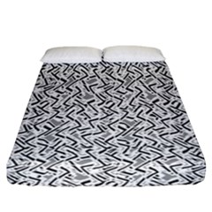 Wavy Intricate Seamless Pattern Design Fitted Sheet (california King Size) by dflcprints