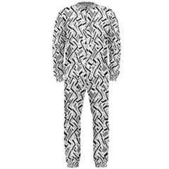 Wavy Intricate Seamless Pattern Design Onepiece Jumpsuit (men)  by dflcprints