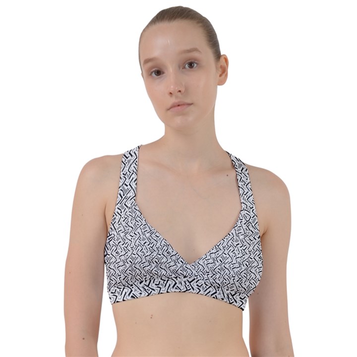 Wavy Intricate Seamless Pattern Design Sweetheart Sports Bra