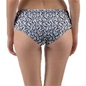 Wavy Intricate Seamless Pattern Design Reversible Mid-Waist Bikini Bottoms View2