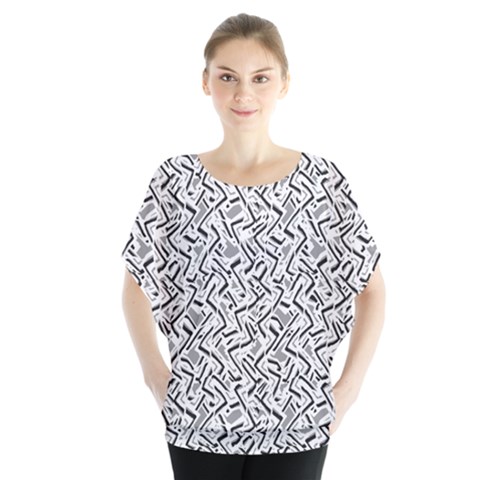 Wavy Intricate Seamless Pattern Design Blouse by dflcprints