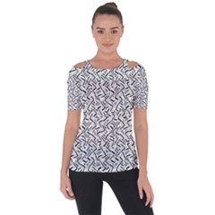 Wavy Intricate Seamless Pattern Design Short Sleeve Top