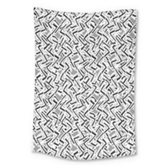 Wavy Intricate Seamless Pattern Design Large Tapestry by dflcprints