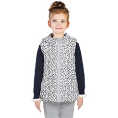 Wavy Intricate Seamless Pattern Design Kid s Puffer Vest by dflcprints